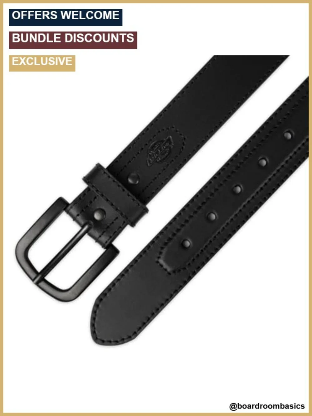 Men's Genuine Leather Harness Belt - Heavyweight Reinforced Workwear